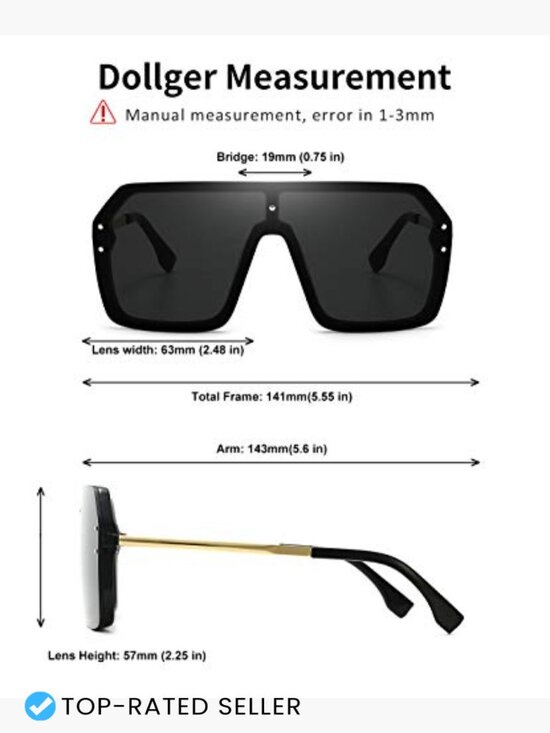 Oversized Flat Top Rimless Sunglasses Siamese Big Large Trendy Y2K Shades main image 4